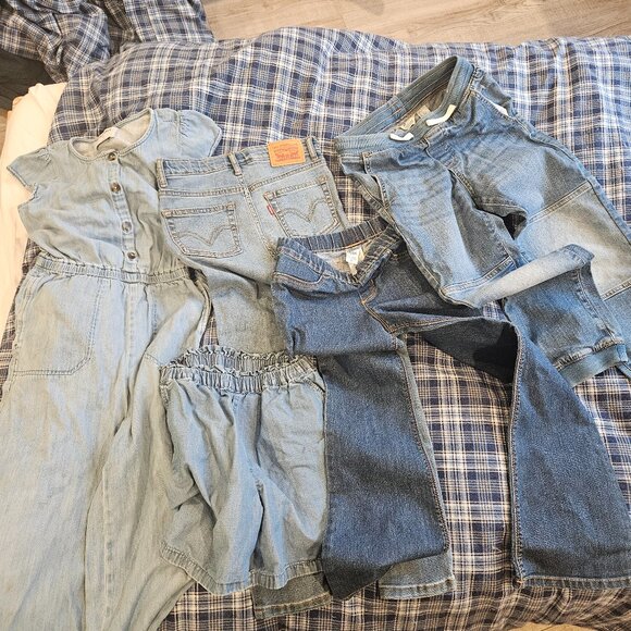 Lot of girls size 7 to 9/10 denim - Picture 1 of 6